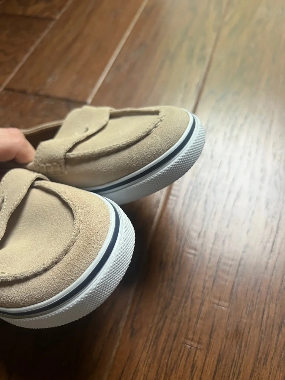 Janie and Jack Slip On Sneaker Suede Leather Shoes Size 1K